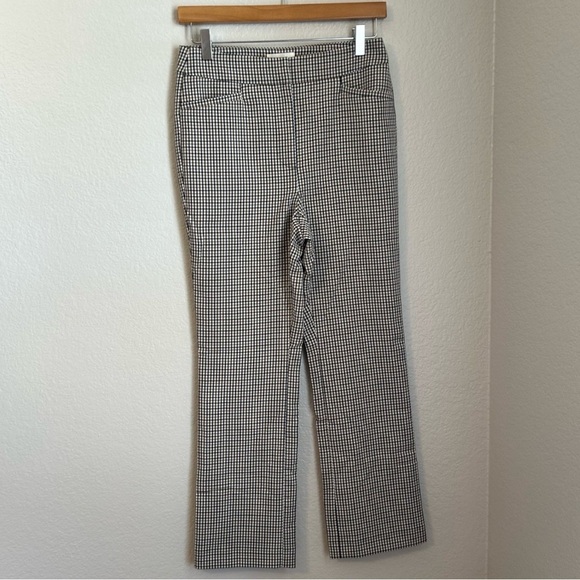 NWT, Maeve by Anthropologie Women’s Multi Checkered Plaid Kick Flare Trousers, 2 - Picture 2 of 12